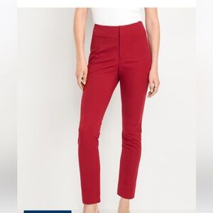Extra High-Waisted Polished Pixie Skinny Pants Color: Cordovan